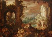 Herds in the ruins Roelant Savery